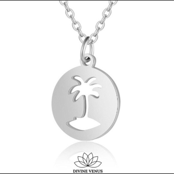Palm Tree 🌴 Necklace | Stainless Steel - Picture 2 of 5